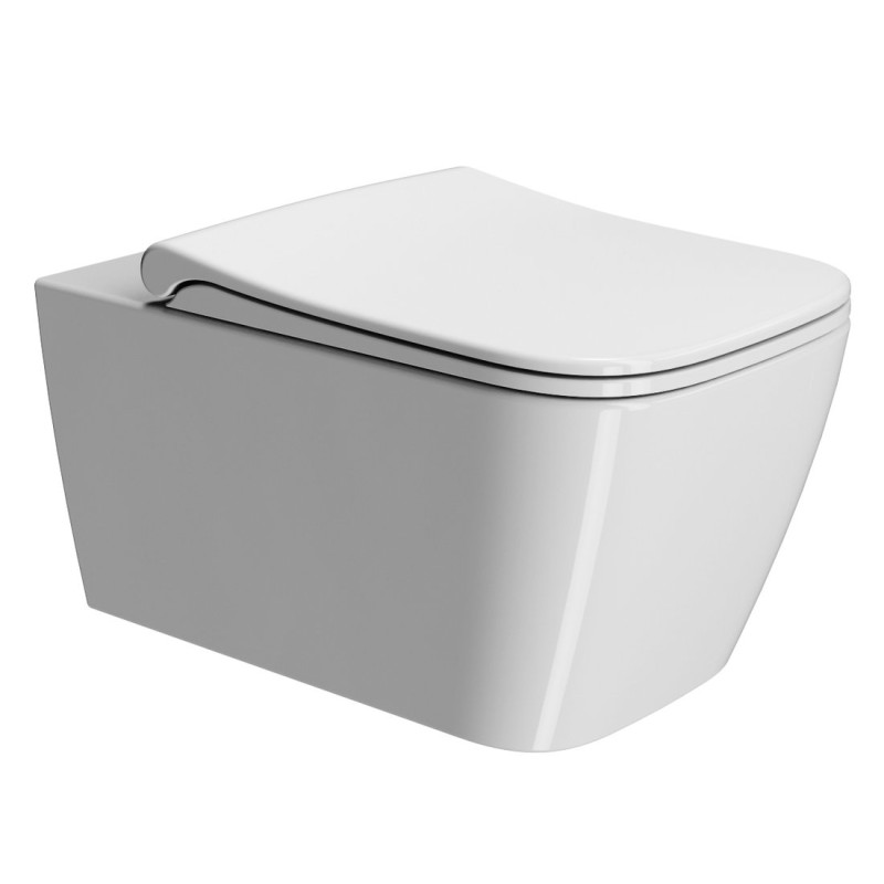 GSI NUBES závesná WC misa, Swirlflush, 55x35 cm, biela ExtraGlaze
