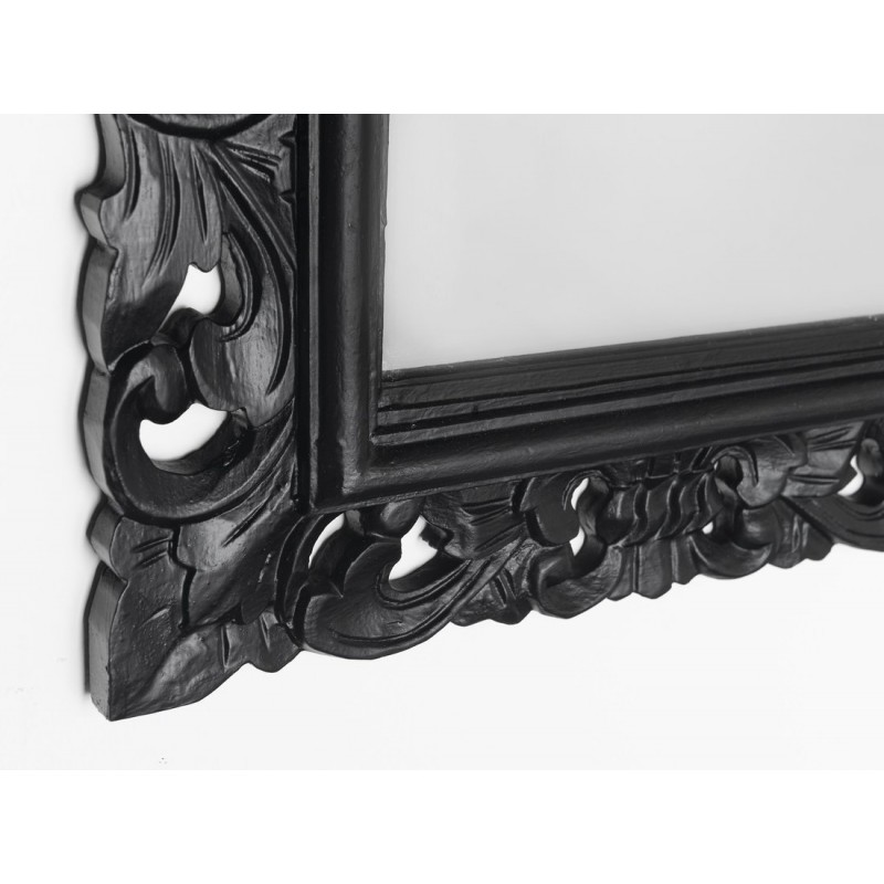 Sapho SAMBLUNG zrkadlo v ráme, 40x70cm, čierna
