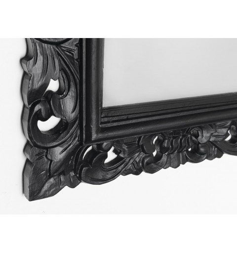 Sapho SAMBLUNG zrkadlo v ráme, 40x70cm, čierna