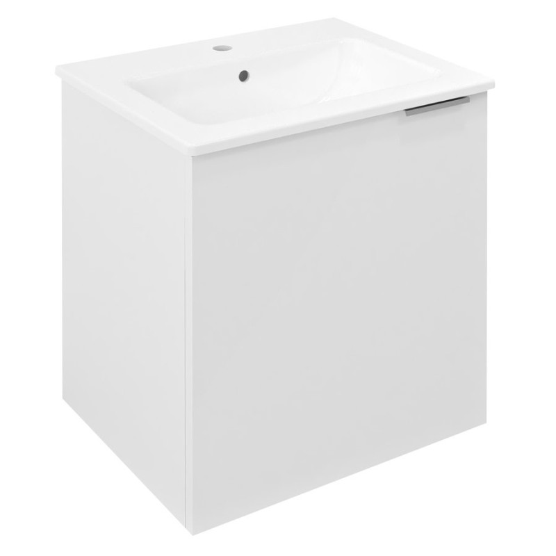 Sapho CIRASA umývadlová skrinka 48x52x39cm, 1xdvierka, ľavá, biela lesk