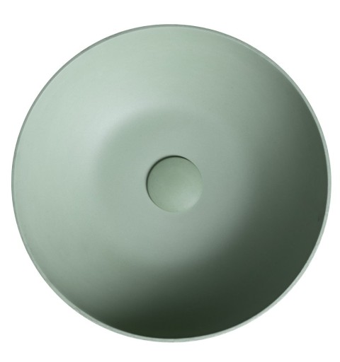 TONEB FORMIGO betónové umývadlo, priemer 39 cm, zelená