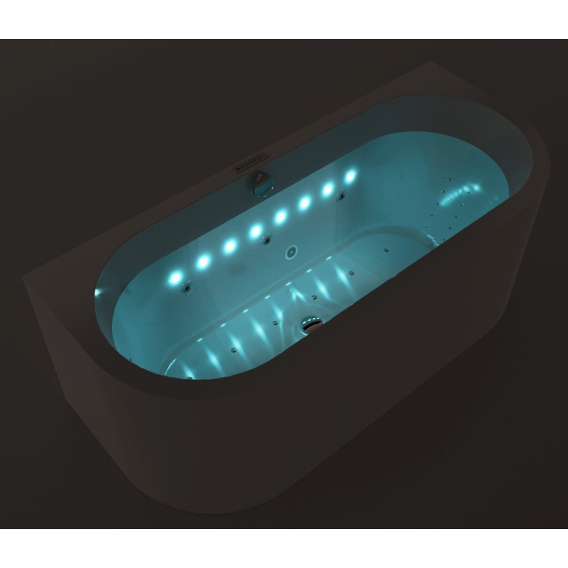 Polysan CHROMO PLANE RGB vnútorné bodové farebné osvetlenie vane, 8 LED diód
