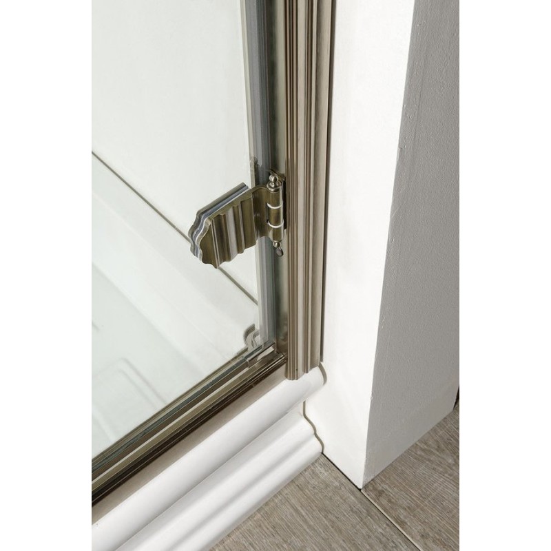 Gelco ANTIQUE sprchové dvere 800mm, číre sklo, pravé, bronz, svetlý odtieň