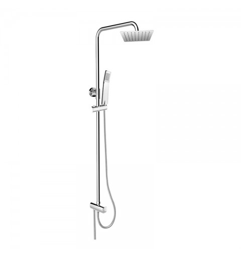 Mereo Sprchový set s tyčou, hranatý, nerezová hlavová sprcha a trojpolohová ručná sprcha CB95001SS2