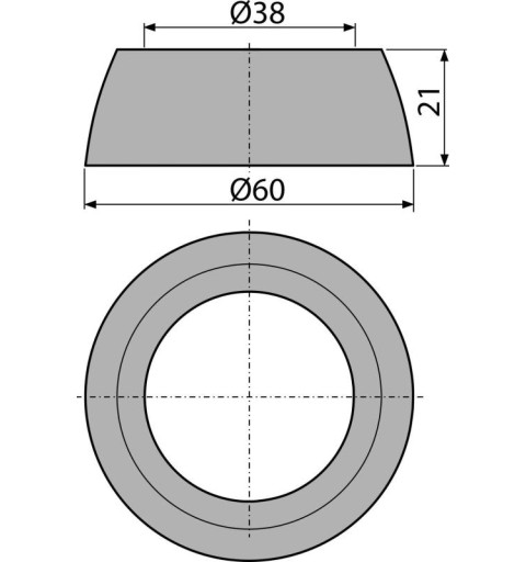Alcaplast Krytka tlačítka (vypúšťací ventil A2000) V0018-ND