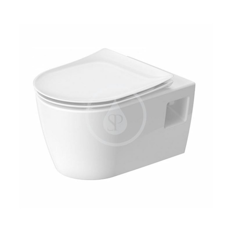 Duravit Závesné WC s doskou SoftClose, Rimless, HygieneFlush, HygieneGlaze, biela 45860920A1