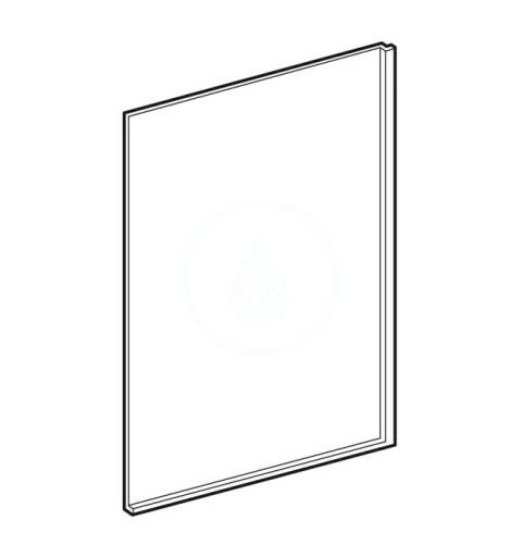 Geberit Bočný panel pre asymetrickú vaňu, 415 mm, biela 554.894.01.1