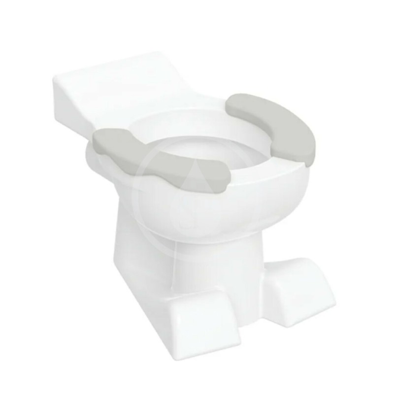 Geberit Stojace WC, pre deti, zadný odpad, biela/sivá 212015000