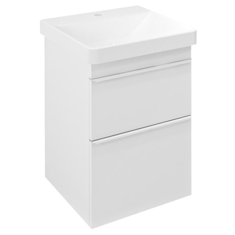 Sapho SITIA umývadlová skrinka 46,4x70x43,4cm, 2x zásuvka, biela matná