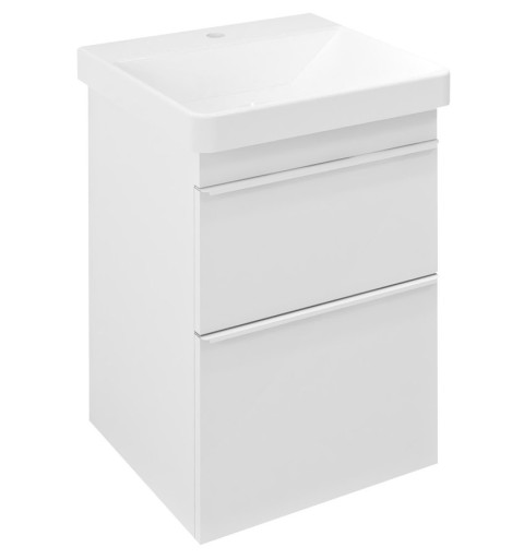 Sapho SITIA umývadlová skrinka 46,4x70x43,4cm, 2x zásuvka, biela matná