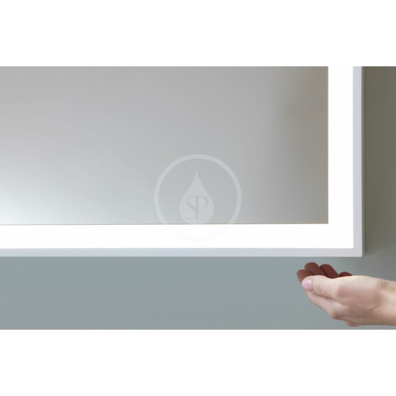 Duravit Zrkadlová skrinka s LED osvetlením, 700x650x155 mm, pánty vľavo, biela LC7550L00000000