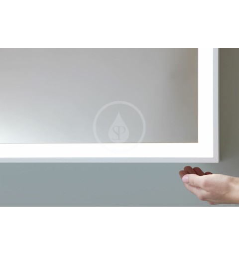 Duravit Zrkadlová skrinka s LED osvetlením, 700x650x155 mm, pánty vľavo, biela LC7550L00000000