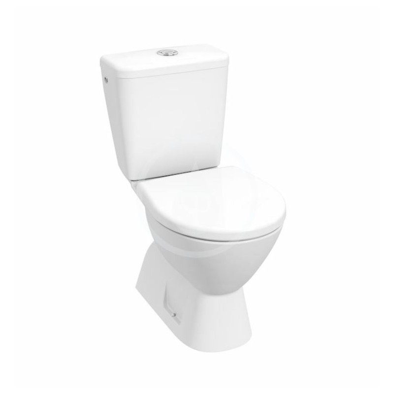 Jika WC kombi, spodný odpad, spodné napúšťanie, Rimless, DualFlush, biela H8257270002423