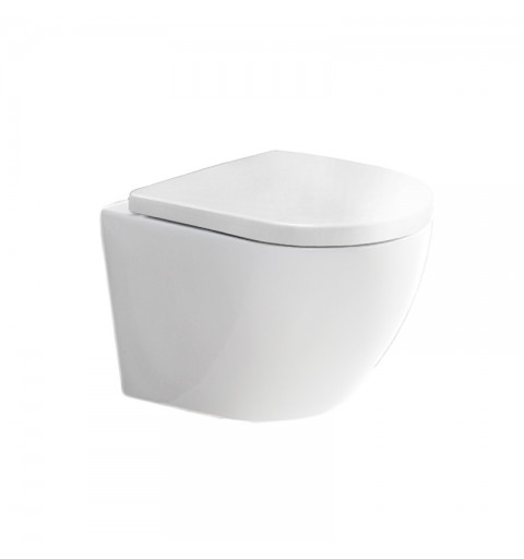 Mereo WC závesné kapotované, RIMLESS, 490x370x360, keramické, vr. sedátka CSS115SN VSD82S2