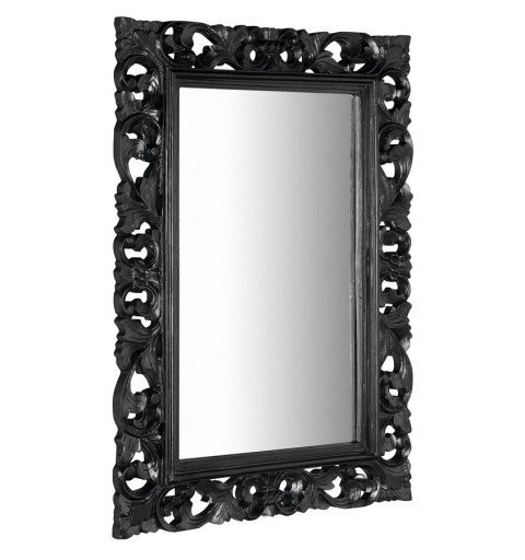 Sapho SCULE zrkadlo v ráme, 70x100cm, čierna