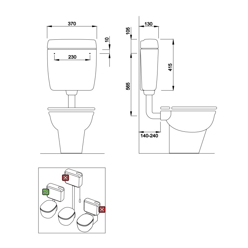 LIV ADRIA WC nádržka Start/Stop 6(4,5-6) L, biela