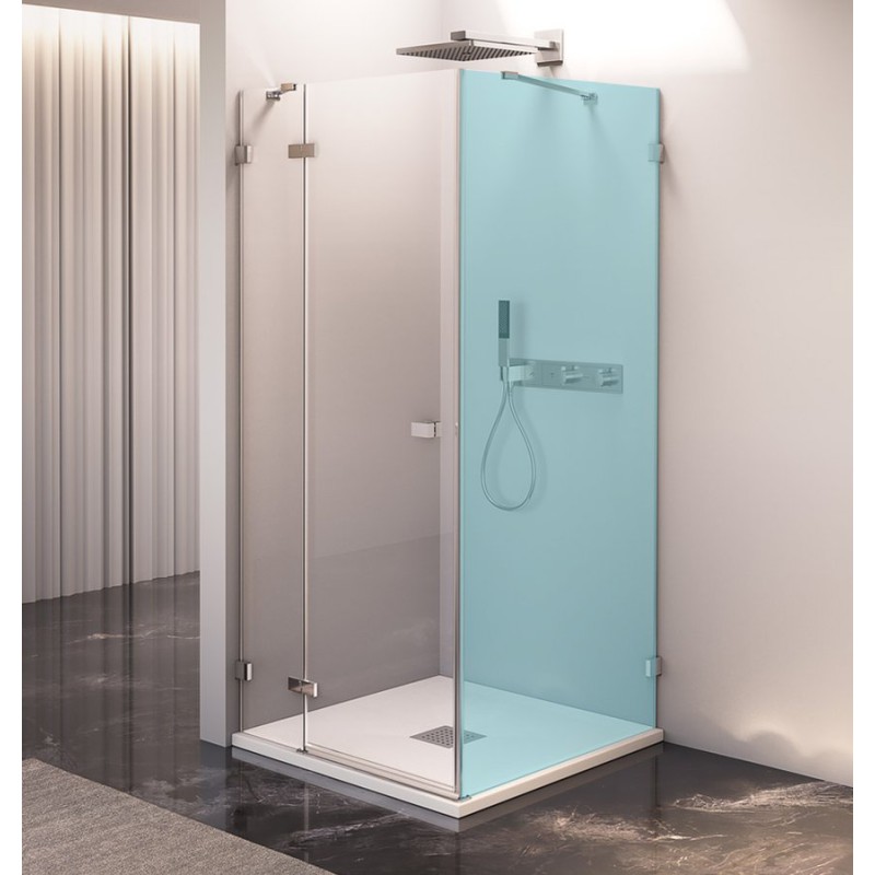 Polysan FORTIS EDGE sprchové dvere bez profilu 900mm, číre sklo, ľavé