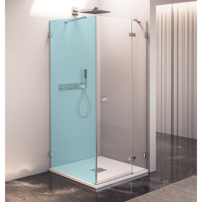 Polysan FORTIS EDGE sprchové dvere bez profilu 800mm, číre sklo, pravé