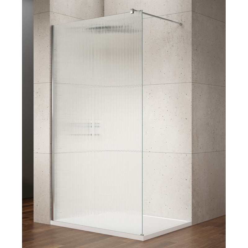 Gelco VARIO CHROME jednodielna sprchová zástena na inštaláciu k stene, sklo nordic, 1000 mm