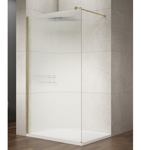 Gelco VARIO GOLD jednodielna sprchová zástena na inštaláciu k stene, sklo nordic, 1200 mm