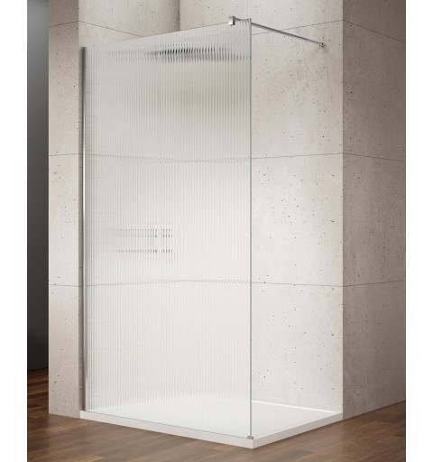 Gelco VARIO CHROME jednodielna sprchová zástena na inštaláciu k stene, sklo nordic, 900 mm