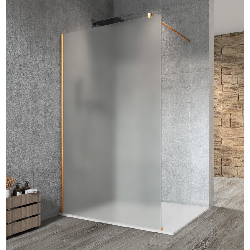 Gelco VARIO GOLD MATT jednodielna sprchová zástena na inštaláciu k stene, matné sklo, 900 mm
