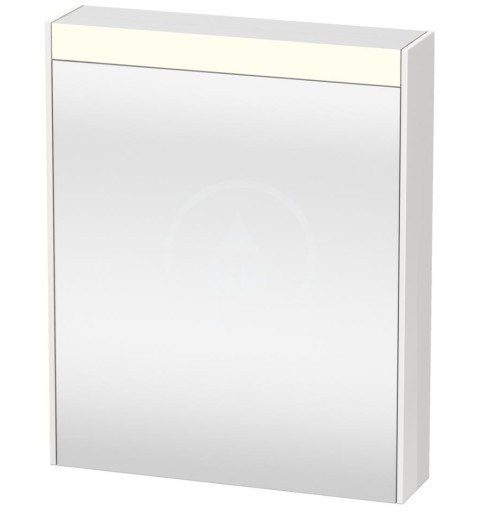Duravit Zrkadlová skrinka 760x620x148 mm, ľavá, 1 dvierka, lesklá biela BR7101L22221000