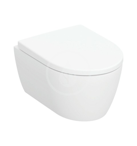 Geberit Závesné WC s doskou SoftClose, Rimfree, matná biela 502.381.JT.1