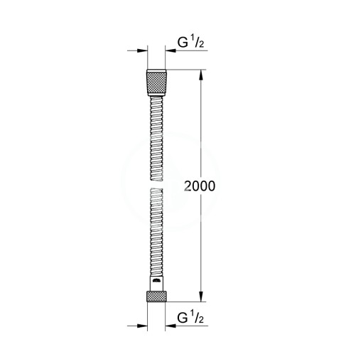 Grohe Sprchová hadica VitalioFlex Metal 2 m, chróm 22107000