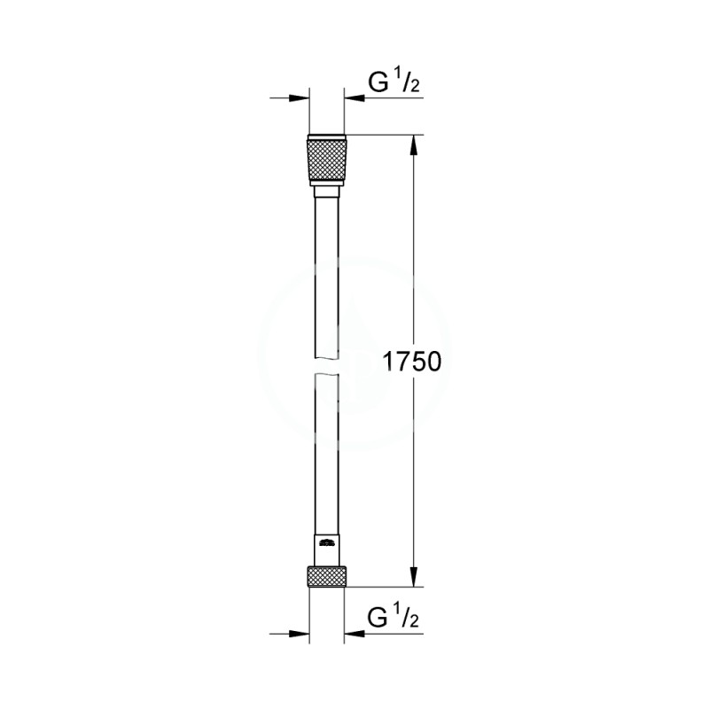 Grohe Sprchová hadica VitalioFlex Silver 1,75 m, chróm 27506001