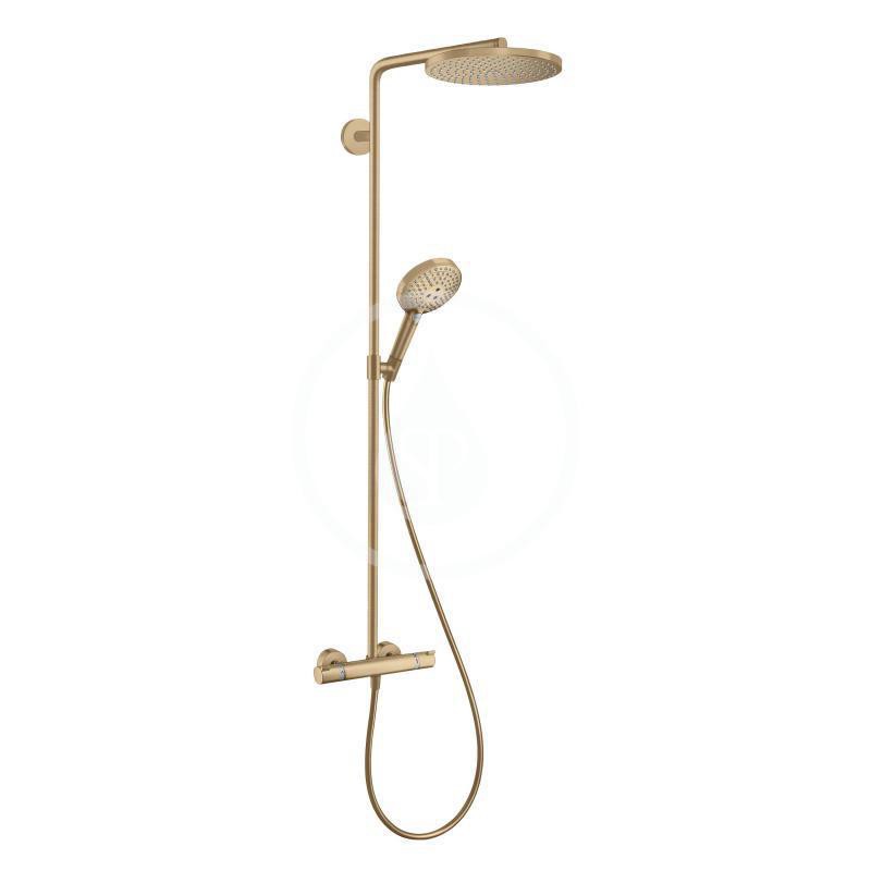 Hansgrohe Sprchový set Showerpipe s termostatom, 3 prúdy, kefovaný bronz 27633140