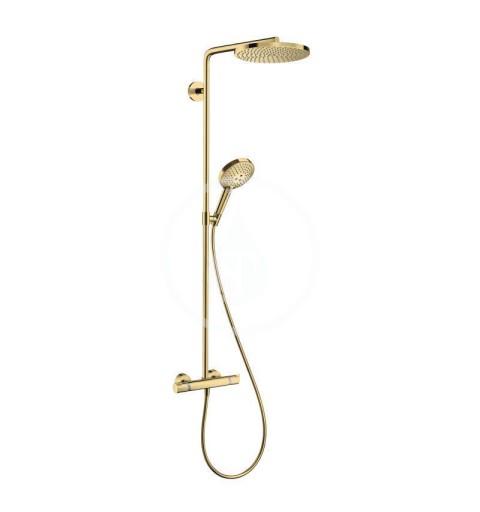 Hansgrohe Sprchový set Showerpipe s termostatom, 3 prúdy, leštený vzhľad zlata 27633990