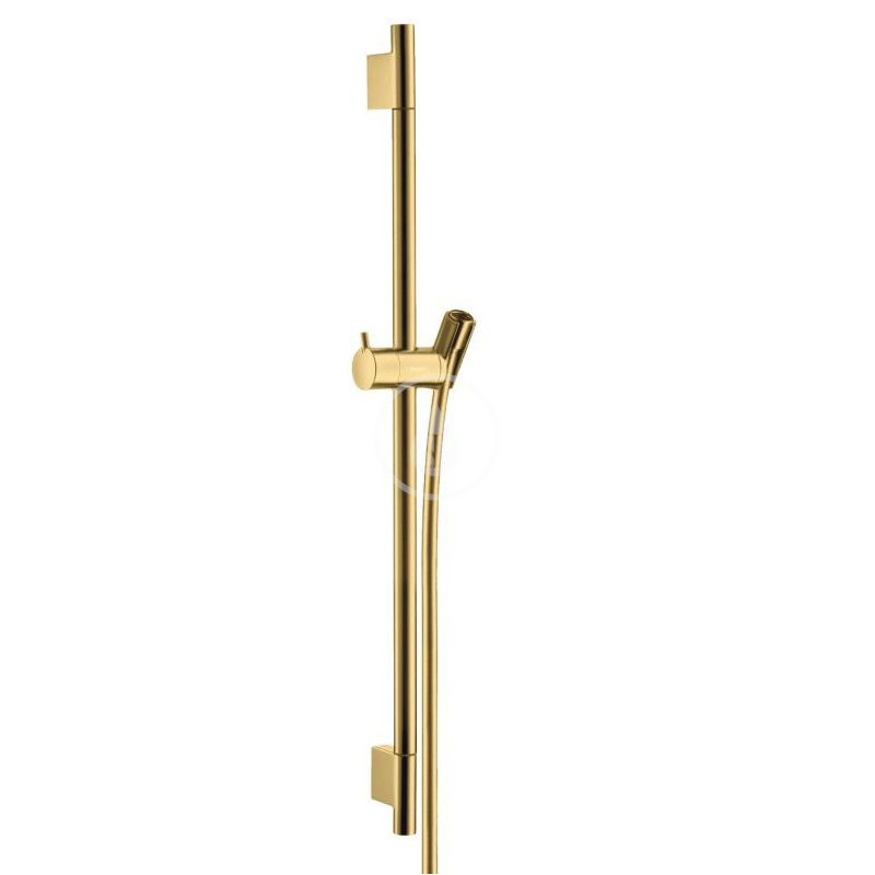 Hansgrohe Sprchová tyč 650 mm so sprchovou hadicou, leštený vzhľad zlata 28632990