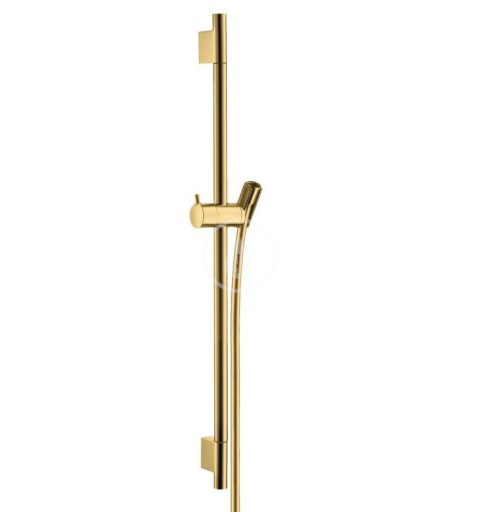 Hansgrohe Sprchová tyč 650 mm so sprchovou hadicou, leštený vzhľad zlata 28632990