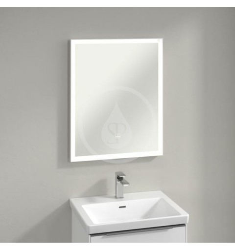 Villeroy & Boch Zrkadlo v ráme s LED osvetlením, 60x75 cm, dotykový senzor A4636000