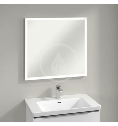 Villeroy & Boch Zrkadlo v ráme s LED osvetlením, 80x75 cm, dotykový senzor A4638000