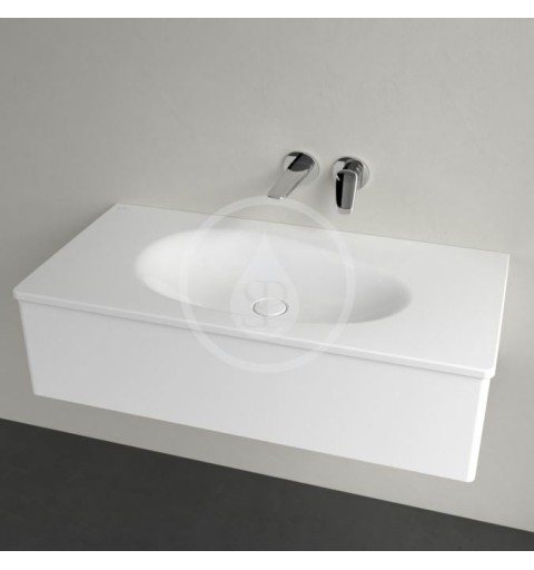 Villeroy & Boch Umývadlo nábytkové 100x50 cm, bez prepadu, bez otvoru na batériu, CeramicPlus, alpská biela 4A76A3R1