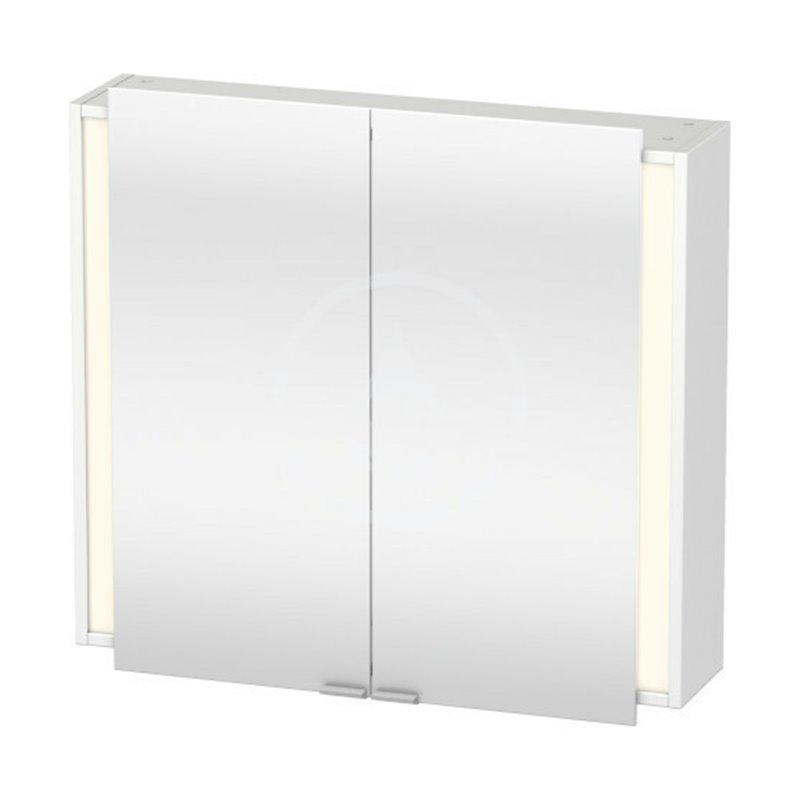 Duravit Zrkadlová skrinka s LED osvetlením, 800x750x180 mm, biela mat KT7531018180000