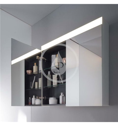 Duravit Zrkadlová skrinka s LED osvetlením, 760x810x148 mm, 2 dvierka, biela LM7821000000000