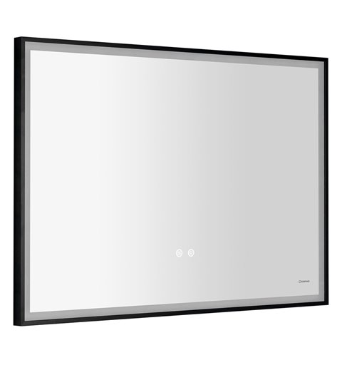 Sapho SORT zrkadlo s LED osvetlením 100x70cm, senzor, fólia anti-fog, 3000-6500 ° K, čierna mat