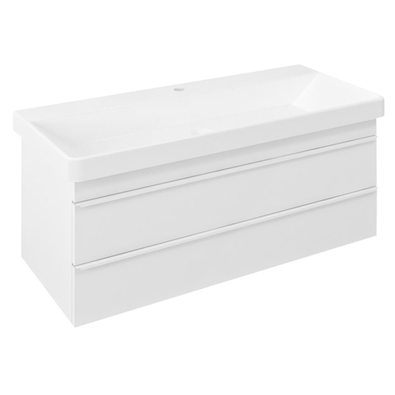 Sapho SITIA umývadlová skrinka 101,4x43,2x43,4cm, 2x zásuvka, biela matná