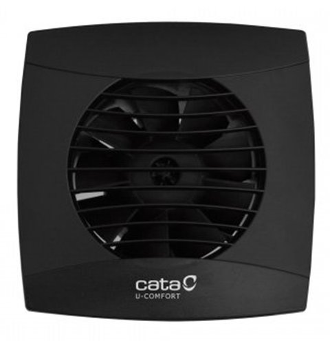 Cata UC-10 kúpeľňový ventilátor axiálny, 8W, potrubie 100mm, čierna