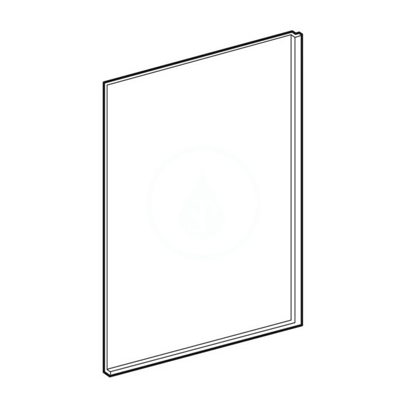 Geberit Bočný panel pre asymetrickú vaňu, 460 mm, biela 554.895.01.1