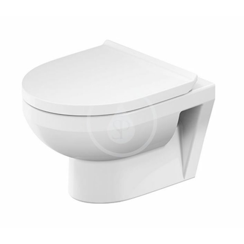 Duravit Závesné WC s doskou SoftClose, Rimless, biela 45750900A1