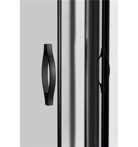 Gelco SIGMA SIMPLY BLACK štvrťkruhová sprchová zástena 1000x1000mm, R550, číre sklo