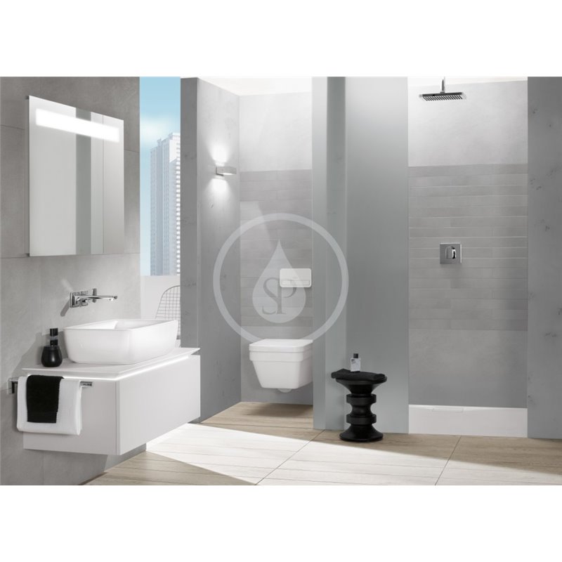 Villeroy & Boch Závesné WC, zadný odpad, DirectFlush, AntiBac, CeramicPlus, alpská biela 5685R0T2
