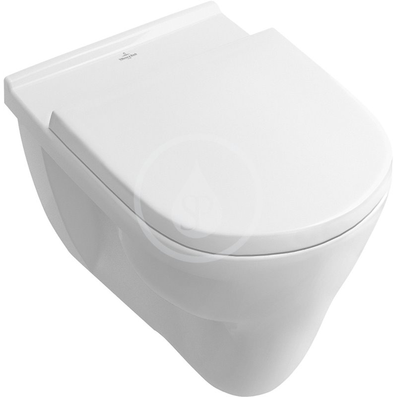 Villeroy & Boch Závesné WC, ploché splachovanie, CeramicPlus, biela 566210R1