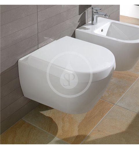 Villeroy & Boch Závesné WC, AquaReduct, s CeramicPlus, alpská biela 560010R1
