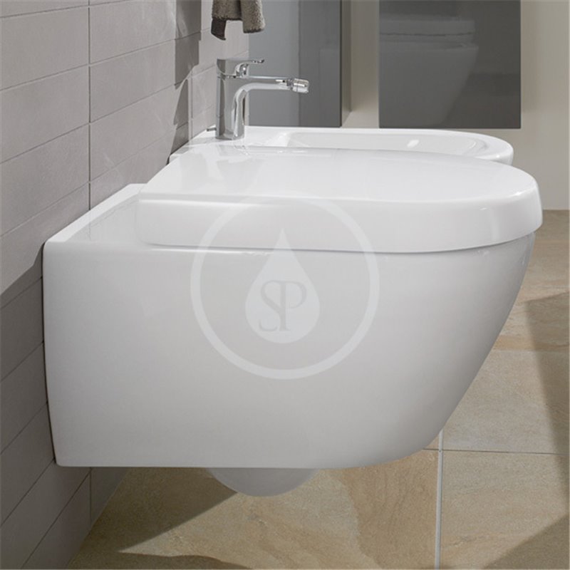 Villeroy & Boch WC doska s poklopom, SoftClosing, alpská biela 9M68S101