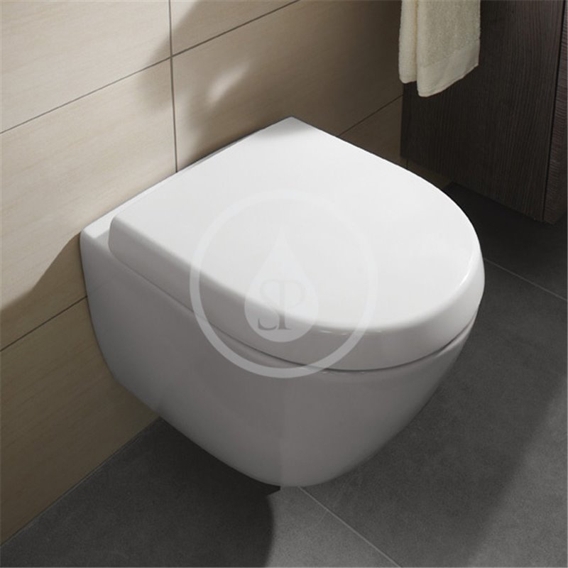Villeroy & Boch WC doska s poklopom Compact, alpská biela 9M69Q101